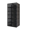 Mondeer 12 PCS Shoe Cabinet Stackable Shoe Storage Organiser Size UK 9.5 Black