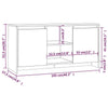 Small Grey Modern TV Stand Media Storage Cabinet Shelf Unit Cupboard Doors Room