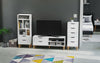 TV Cabinet Vintage TV Stand Console Table TV Unit Centre Table with Storage Cube