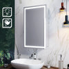 LED Sliding Door Bathroom Mirror Cabinet With Shelf Storage IP44 Rated 430x690mm