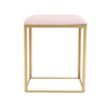 Velvet Dressing Table Stool Footstool Padded With Metal Leg Compact Dining Chair