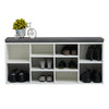 Shoe Bench Shoes Storage Rack Wooden Shelf Cabinet Seat Cushion Hallway Stand