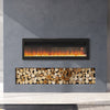 Electric 40 50 60" Insert/Wall Mounted Fireplace LED Flame Crystal Fire Heater
