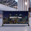 10' x 8' Backdrop Banner Stand Adjustable Telescopic for Trade Show