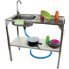 Camping Sink Stainless Steel Folding Outdoor Fishing Extra Large Draining Board