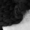Multicolor Knitted Blankets Knitted Thick Blanket Hand Knit Sofa Blanket
