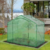 Walk-In Portable Greenhouse Mini Grown House Steel Frame Window Green