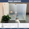 Pet Playpen Fence DIY Playpen Puppy Dog Cat Animal Cage Exercise Metal PP Indoor