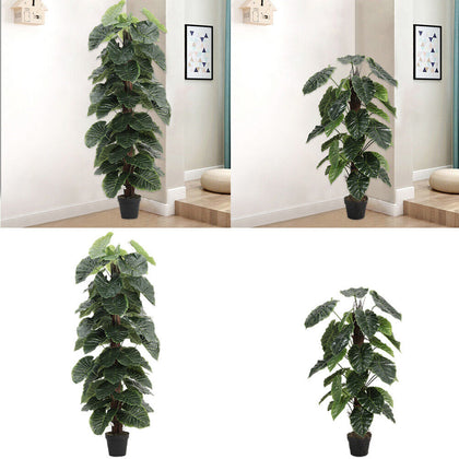 Large Artificial Potted Tree Realistic Fake Tropical Plant Indoor Outdoor Decor