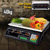 40kg Electronic Digital Scale Veg Fruit Commercial Shop Retail Weigh LCD Display