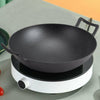 36cm Non Stick Deep Frying Pan Chinese Wok With Handle Gas Electric Induction UK