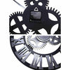 Vintage Handmade Clock Large Gear Wall Clock Rustic Wooden Luxury Art Home Decor