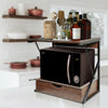 2 Tier Microwave Rack with Drawer Kitchen Shelf Holder Storage Organizer Stand