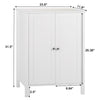 Two Doors Bathroom Cabinet Adjustable Shelves Unit Storage Cupboard UK