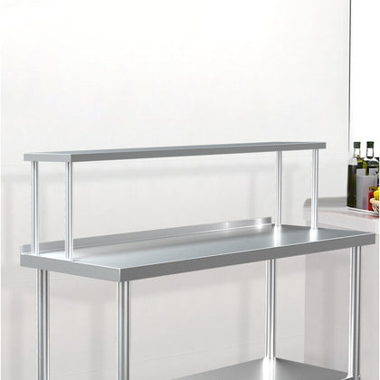 Stainless Steel Overshelf Commercial Kitchen Prep Table Bench Shelf 3-4-5-6 FT