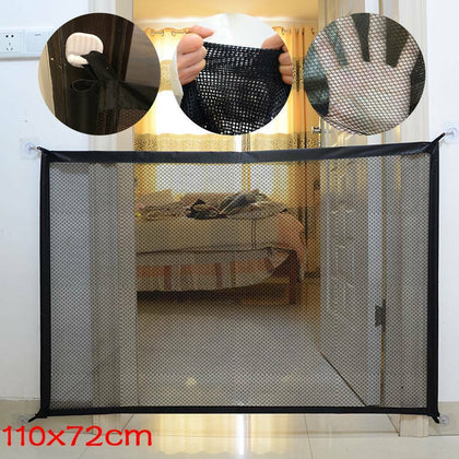 Magic Mesh Fence Enclosure Retractable Pet Dog Cat Gate Safe Net Guard UK