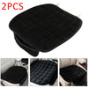 Perfect 2X Auto Car Plush Front Seat Cover Pad Lattice Protector Cushions Mat