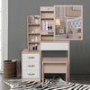 Dressing Table With Drawers Mirror Stool Set Makeup Desk Vanity Table Bedroom