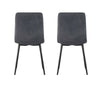 Set of 2 Faux Matte Suede Leather Dining Chairs home & restaurants Henri