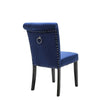 1/2 Windsor Tufted Studded Velvet Dining Accent Chair Victoria Door Knocker UK