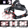 900000LM SUPER BRIGHT 5X T6 LED Headlamp Headlight Flashlight Head Torch Camping