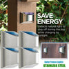 4x Super Bright LED Solar Powered Wall Light Door Fence Outdoor Garden Lighting