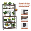 5 Tier Wooden Shelving Unit Storage Shelf Cabinet for Kitchen Living Room Garage