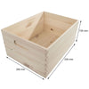 Pine Crate Chest Wooden Storage Box / 5 Sizes / Open Top / For Craft Decoupage