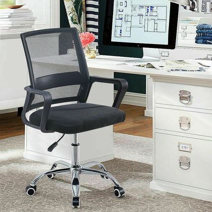 Mesh Office Chair Computer PC Desk Chair 360° Swivel Adjustable Lift Ergonomic
