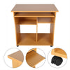 Wood Computer Desk Drawer Shelf Keyboard Tray Corner PC Table Laptop Home Office