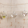 Heart Shaped Fillable Glass Baubles 12/24/36PCS Party Christmas Tree Decorations