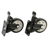 4 X Heavy Duty Swivel Castor Wheels Trolley 100mm Furniture Casters Rubber 600kg