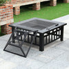 Large 81cm Outdoor Firepit BBQ Barbecue Grill Mesh Brazier Garden Stove Heater