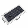 12V 20W Portable Solar Panel Car Van Boat Caravan Camper Trickle Battery Charger
