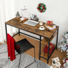 HOOBRO Computer Desk Large Office Desk Sturdy Writing Table Workstation Vintage