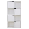 8 Cube Bookcase Wooden Shelving Display Shelf Storage Unit Home Door Organizer