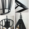 Industrial Geometric Ceiling Pendant Light Shade Retro Metal Cage Lampshade E27