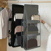 Wall Door Hanging Storage Wardrobe Shelf Bag Holder Organizer Closet Shoe Rack #