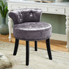 Ice Velvet Dressing Table Chair Vanity Makeup Stool Pouffe Footstool Piano Seat