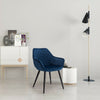1xDining Chairs Kitchen Chairs Upholstered Velvet Seat for Lounge Living Room
