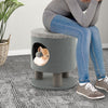 3-IN-1 Modern Cat Condo Furniture Stool Pet House Kitty Bed with Scratching Post