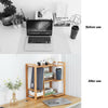 Desktop Organiser with Drawer Office Storage Rack Bamboo Display Book Shelf Desk