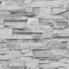 Slate Grey Realistic Stone Brick Wall Effect Textured Wallpaper Wall Faux