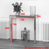 Venetian Mirrored Compact Console Table - Small Hall Side Glass Dressing - VEN38