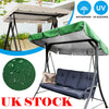 Replacement Canopy For Swing Seat 3 Seater Sizes Garden Hammock Cover Black UK