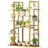 Decorative Plants Stand 11 Tiered Flowers Display Shelf Wooden Pots Holder Rack