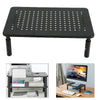 Black Height Adjustable PC Laptop Desktop Monitor Stand Computer Screen Riser