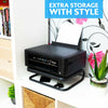 Computer Monitor Stand Screen Riser Desktop PC Desk Printer Laptop iMac TV Black