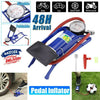 Foldable Single Barrel Cylinder Air Inflator Foot Pump Car Van Bicycle Bike Tyre