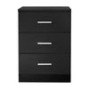 Black Chest of Drawers Bedside Table Cabinets 1 2 3 4 5 Drawer Bedroom Furniture
